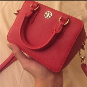 Red Tory Burch Cross Body Bag